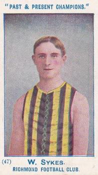 1905 Wills's Past & Present Champions #47 Walter Sykes Front
